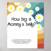 Retro Groovy - Hoe groot is mama's buikspel Poster (Voorkant)