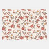 Retro Groovy Holiday Rock 'N Roll Peace Tree Inpakpapier Vel (Voorkant 2)