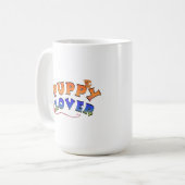 Retro Groovy Hond Liefhebber Geschenk Koffiemok (Voorkant links)