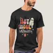 Retro Groovy Hot Ghoul Halloween Costumes Outfit T-shirt (Voorkant)