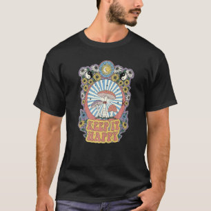 Retro Groovy houdt het nog prettige paddenstoel Da T-shirt