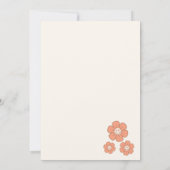 Retro Groovy House Warming Party Kaart (Achterkant)