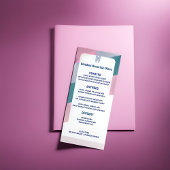 Retro Groovy huwelijksmenu - Een reis naar nostalg Menu