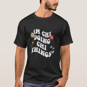 Retro Groovy Ik Doe Chi Dingen Funny Moeder' T-shirt