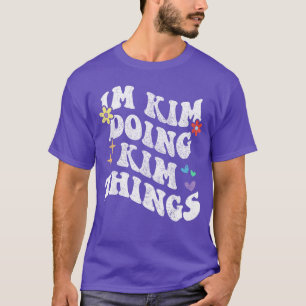 Retro Groovy Ik doe Kimhings Funny Moeders D T-shirt