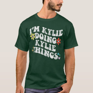 Retro Groovy Ik doe Kylie Dingen Grappige Moeder T-shirt