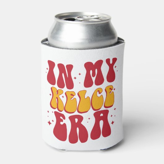 Retro Groovy in mijn Kelce-tijdperk Blikjeskoeler (Blikje Voorkant)