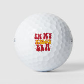 Retro Groovy in mijn Kelce-tijdperk Golfballen (Voorkant)