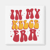 Retro Groovy in mijn Kelce-tijdperk Magneet (Voorkant)