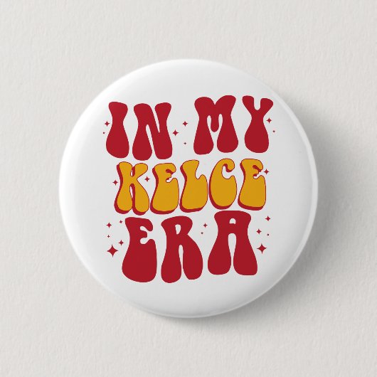 Retro Groovy in mijn Kelce-tijdperk Ronde Button 5,7 Cm (Voorkant)