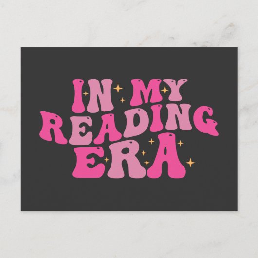 Retro Groovy in mijn leestijdperk Feestdagenkaart (Voorkant)