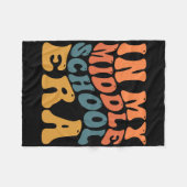 Retro Groovy In Mijn Middelbare Schooltijd Terug N Fleece Deken (Voorkant (Horizontaal))