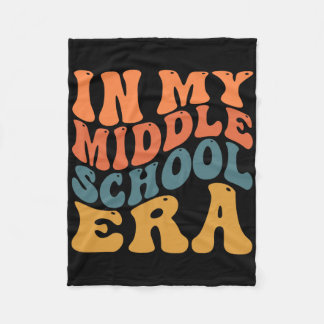 Retro Groovy In Mijn Middelbare Schooltijd Terug N Fleece Deken