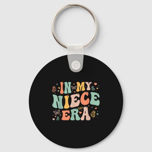Retro Groovy In Mijn Neef Tijdperk Moederdag Kinde Sleutelhanger (Voorkant)
