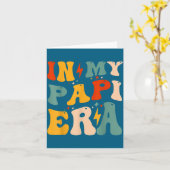 Retro Groovy In Mijn Pa Tijd Grappige Vaderdag Her Kaart (Gele Bloem)