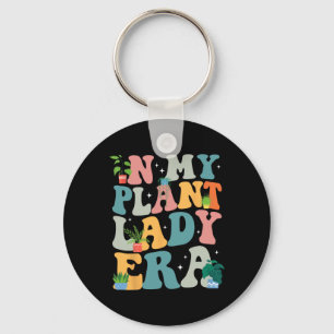 Retro Groovy In Mijn Plant Lady Era Xmas Tuinieren Sleutelhanger