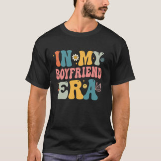 Retro Groovy In Mijn Vriendje Era Vaderdag T-shirt