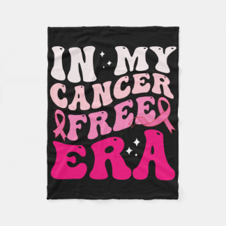 Retro Groovy In My Cancer Free Era Borstkanker A Fleece Deken