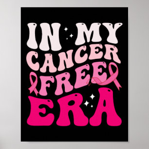 Retro Groovy In My Cancer Free Era Borstkanker A Poster