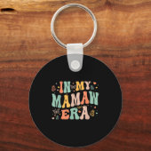 Retro Groovy In My Mamaw Era Mother's Day Women Sleutelhanger (Voorkant)