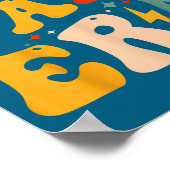 Retro Groovy In My Pa Era Funny Father's Day Mens  Poster (Hoek)