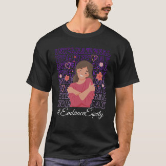 Retro Groovy International Women's Day 2023 Embrac T-shirt