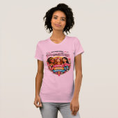 Retro Groovy Internationale Vrouwendag T-Shirt (Voorkant volledig)