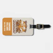 Retro Groovy | Jij bent mijn Sunshine Bagagelabel (Voorkant horizontaal)