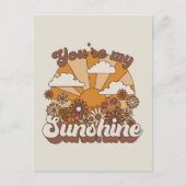 Retro Groovy | Jij bent mijn Sunshine Briefkaart (Voorkant)