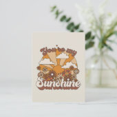 Retro Groovy | Jij bent mijn Sunshine Briefkaart (Staand voorkant)