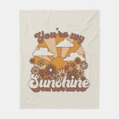 Retro Groovy | Jij bent mijn Sunshine Fleece Deken (Voorkant)