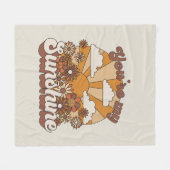 Retro Groovy | Jij bent mijn Sunshine Fleece Deken (Voorkant (Horizontaal))