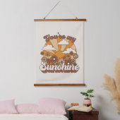 Retro Groovy | Jij bent mijn Sunshine Hangend Wandkleed (Slaapkamer)