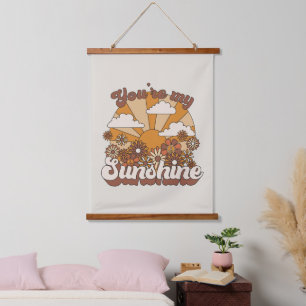 Retro Groovy   Jij bent mijn Sunshine Hangend Wandkleed