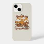 Retro Groovy | Jij bent mijn Sunshine iPhone Hoesje (Achterkant)