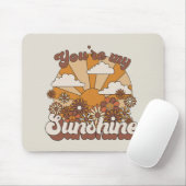 Retro Groovy | Jij bent mijn Sunshine Muismat (Met muis)