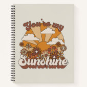 Retro Groovy | Jij bent mijn Sunshine Notitieboek (Voorkant)