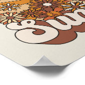 Retro Groovy | Jij bent mijn Sunshine Poster (Hoek)