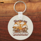 Retro Groovy | Jij bent mijn Sunshine Sleutelhanger (Voorkant)