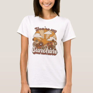 Retro Groovy   Jij bent mijn Sunshine T-shirt