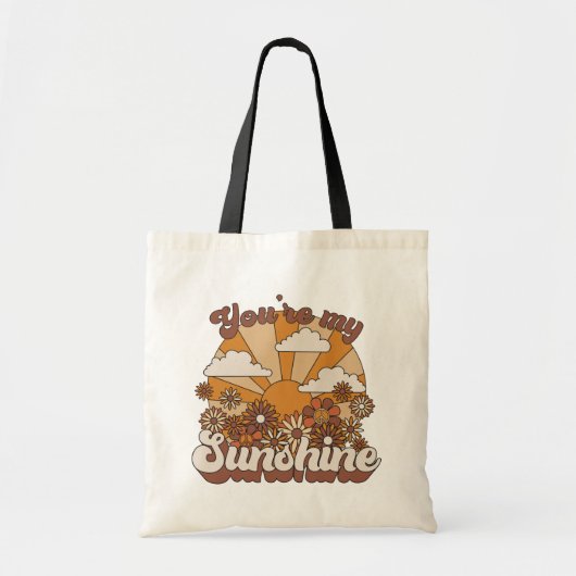 Retro Groovy | Jij bent mijn Sunshine Tote Bag (Voorkant)