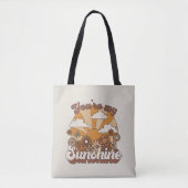 Retro Groovy | Jij bent mijn Sunshine Tote Bag (Voorkant)