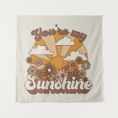 Retro Groovy | Jij bent mijn Sunshine Wandkleed (Voorkant)