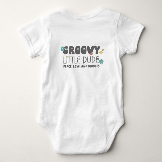 Retro Groovy Jonge Kerel Romper (Achterkant)