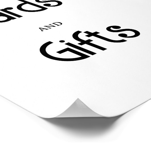 Retro Groovy - Kaarten en baby showers Poster (Hoek)