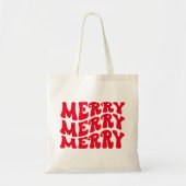 retro groovy kerst canvas tas vakantiezakken (Voorkant)