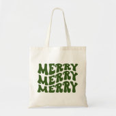 retro groovy kerst canvas tas vakantiezakken (Voorkant)