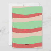 Retro Groovy Kerstboom Auto Dit Het Seizoen Feestdagenkaart (Achterkant)