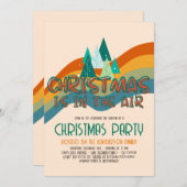 Retro Groovy-kerstfeestdag Kaart (Voorkant / Achterkant)