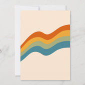 Retro Groovy kerstgrommes Budget Holiday Partij Kaart (Achterkant)